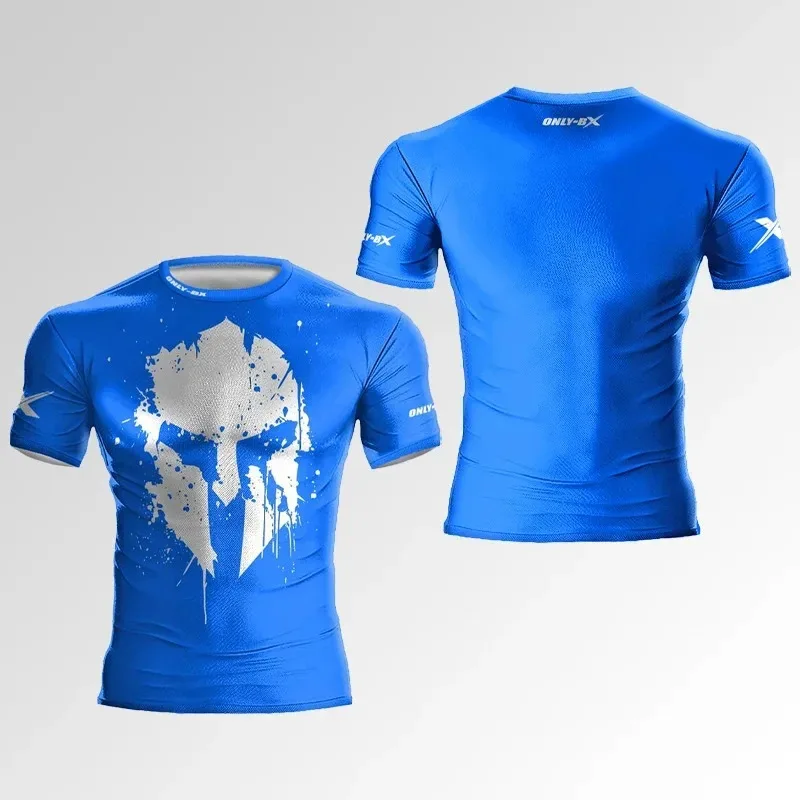 Summer New Men\'s Fitness Sports T-shirt 3D Muscular Men Tough Guy Style Tee Shirts Fashion Gym High Quality Short Sleeve Man Top