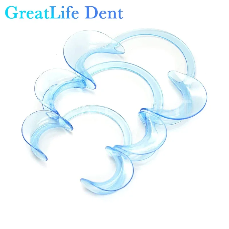 GreatLife Dent-abridor de boca Dental, herramienta Dental en forma de C, Retractor de labios de mejillas intraorales, esparcidor de labios, 5 unids/set