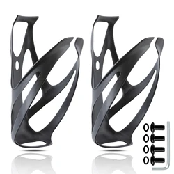 No Logo UD Full Carbon Fiber Bicycle Water Bottle Cage MTB Road Bike Water Bottle Holder Cages, Matte Black, Weight (22±2g)