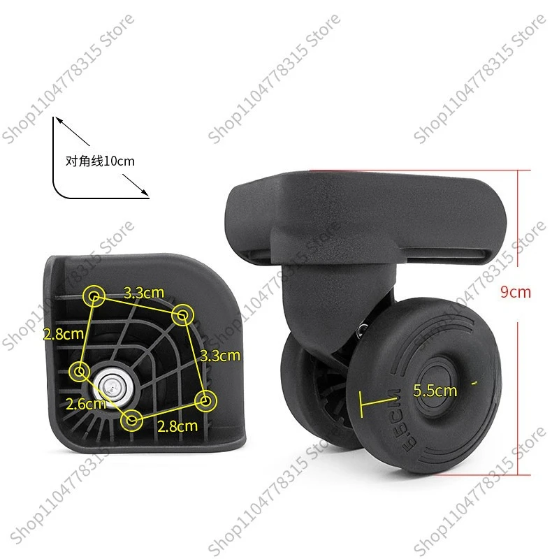 Luggage Replacement Universal Wheel, Wear-resistant Suitcase Caster Roller, Travel Trolley Case Repair Spare Parts