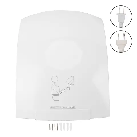1200W Hand Dryers Automatic Sensing 10S Fast Drying Strong Airflow Warm Air Hand Dryer for Bathroom Mall Hotel