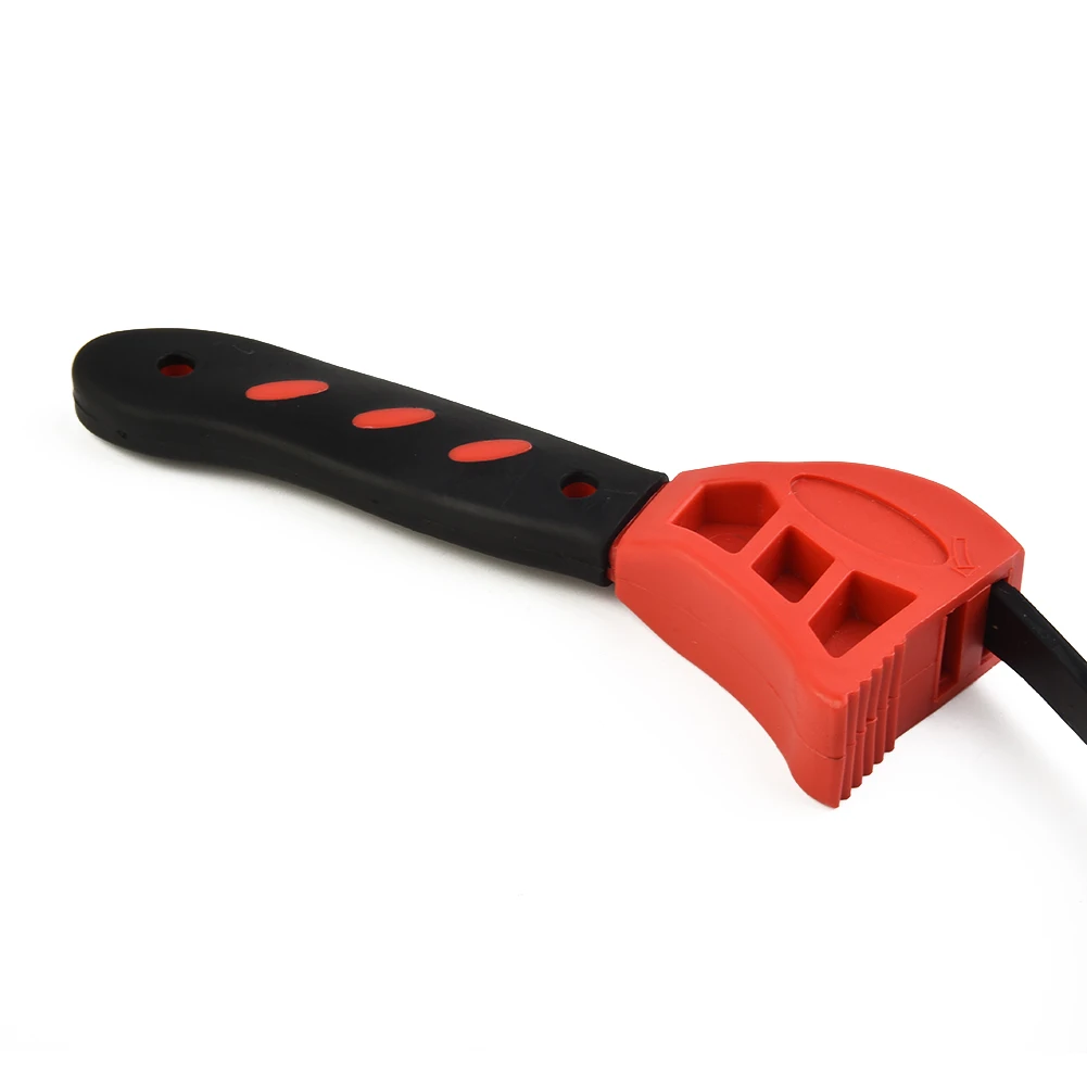 Brand New Exquisite Hand Tools High Quality Bottle Opener Wrench Tool Repair Tools Red+Black 1Pcs Rubber Strap