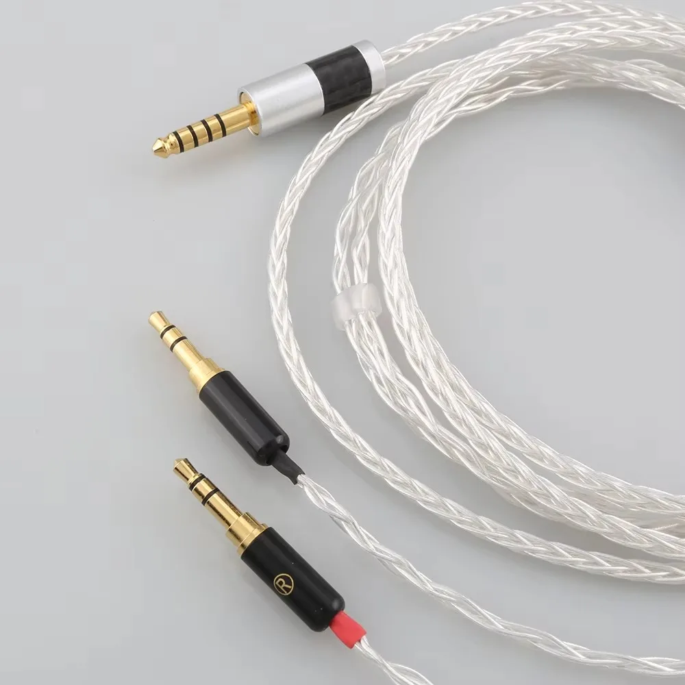 Headphone Cable 16 Core OCC Balanced for Audeze LCD-2 LCD-X LCD-XC LCD-3 LCD-4 MX4 GX Dual Mini XLR 4.4 XLR 2.5 3.5 6.35