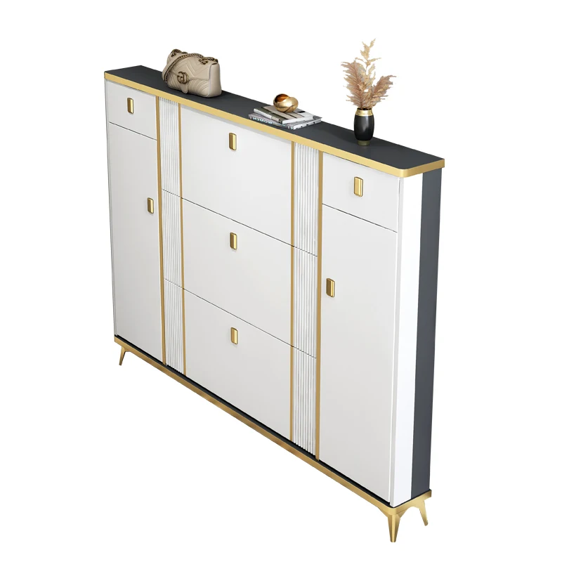 

Extremely Narrow Shoe Storage Cabinet Modern Style Entrance Shoe Storage Cabinet Flip Home Entrance Shoe Cabinet