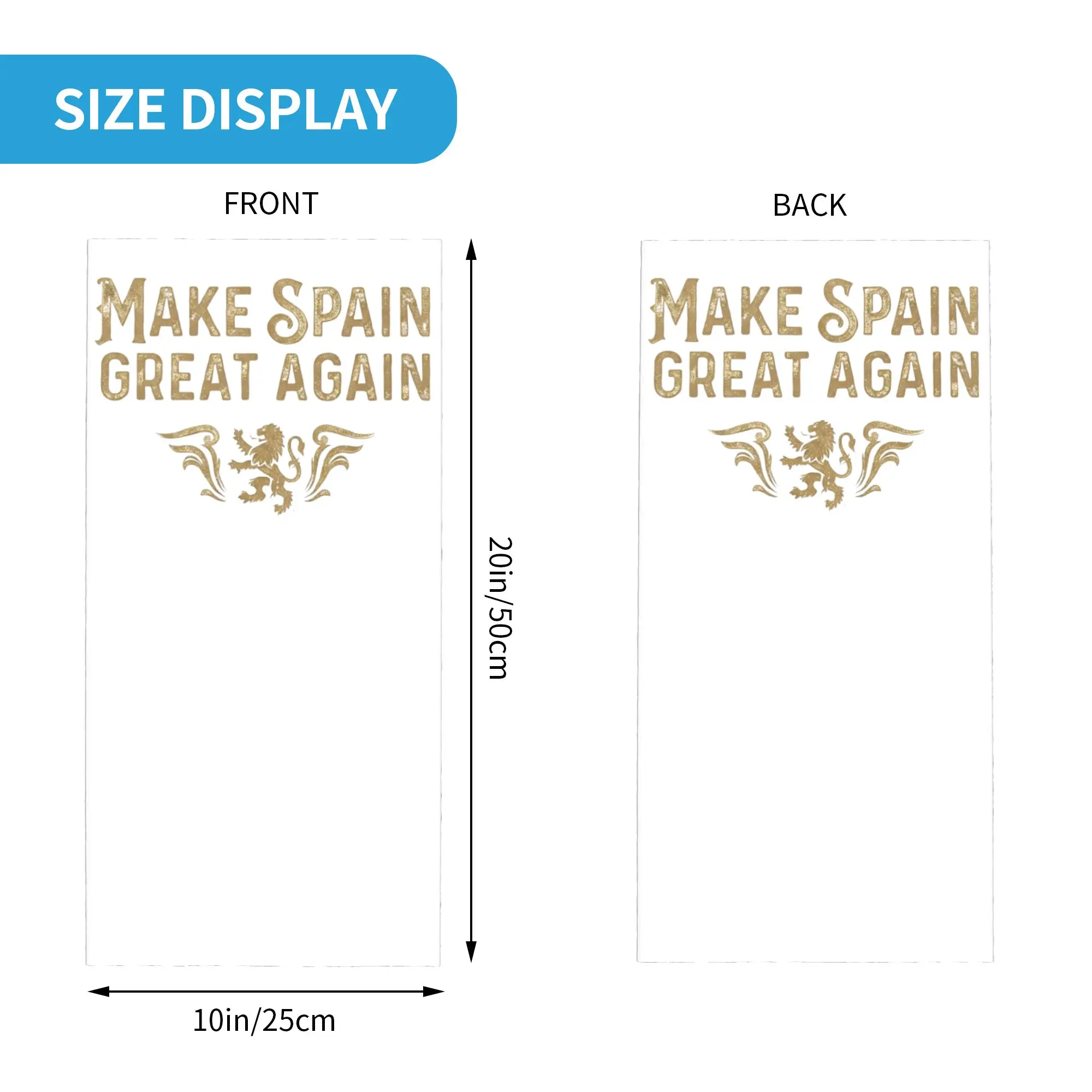 Make Spain Great Again Spanish Pride Bandana Neck Gaiter Balaclavas Face Scarf Printed Espana Headwear Multifunctional Adult