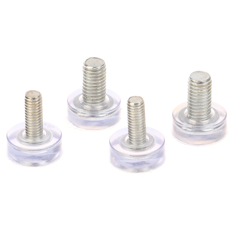 

10 Pcs Pvc Transparent Soft Rubber Adjustable Feet Adjustable Leveling Slide Slide Pad M6 M8 Screw Fixing Non-slip Feet