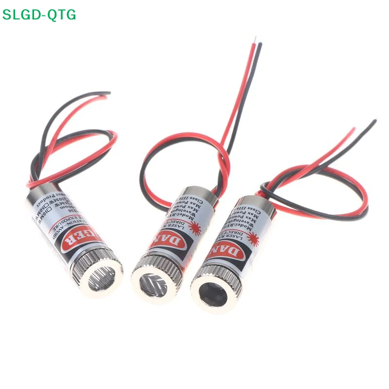 NEW 1/2/3pcs Laser Pointer Diode 650nm 5mW Laser Diode Head Red Point / Line / Cross Laser Module 5V Pointer Sight Copper Head