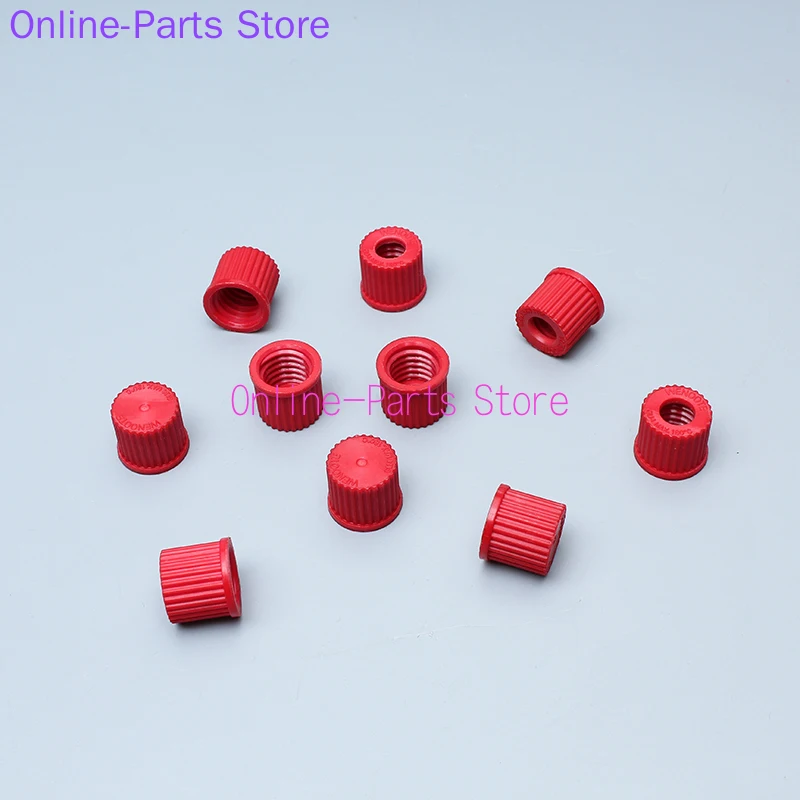 GL14 PBT Reagent Cover 180 Degree Red Cover Inlet Top Opening Cover High Temperature Screw Cover Glass Instrument Cover