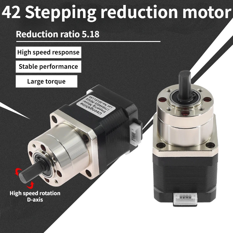 Stepper Motor 42 motor Extruder Gear Nema17 Stepper Motor 17HS4401S-PG Ratio 5.18:1 Planetary Gearbox for CNC milling machine