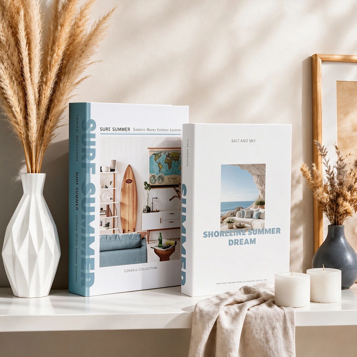 2 Stück Öffnbare Deko-Bücher für Wohnzimmer, Designer-Bücher als Couchtisch-Ornamente, Requisiten für Club, Hotelzimmer und Villa – Detail 11