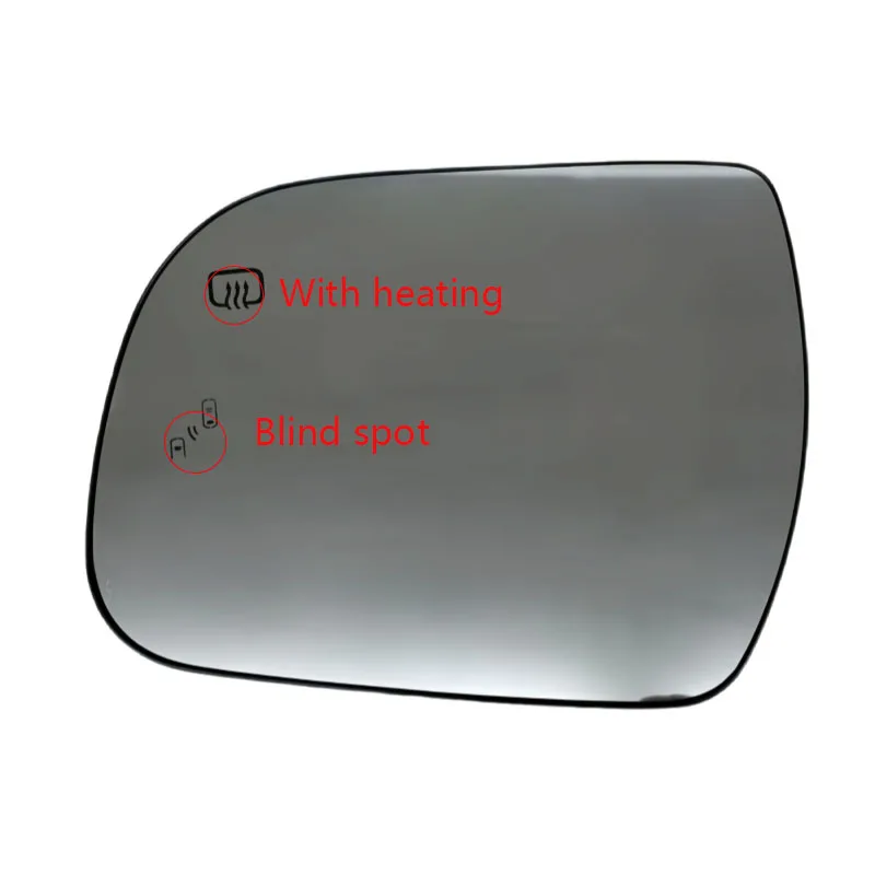 

For Toyota Sienna 2011-2019 Blind Spot Warning Rearview Mirror Lens Side Mirror Glass With Heated Car Decoration Upgrade
