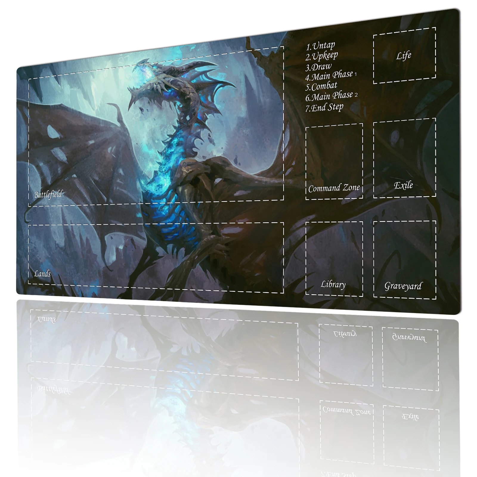 

Magic Trade Card Battle Gaming mats TCG playmat dragon anime mousepad pc accessories rubber anti-slip suitable for work and game