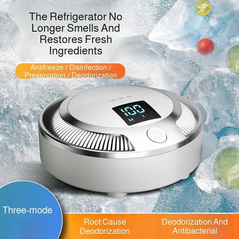 Digital Display Air Purifier Ozone Generator Indoor Odor Eliminator Smoke Remover Portable Deodorizer Bedroom Living Room