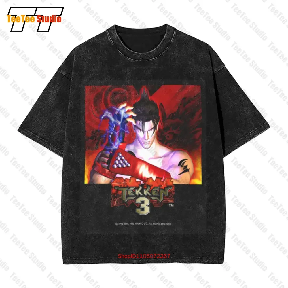تي شيرت Vintage Tekken 3 Fighting Video Game Vintage كبير الحجم مقاس L C8NO #1