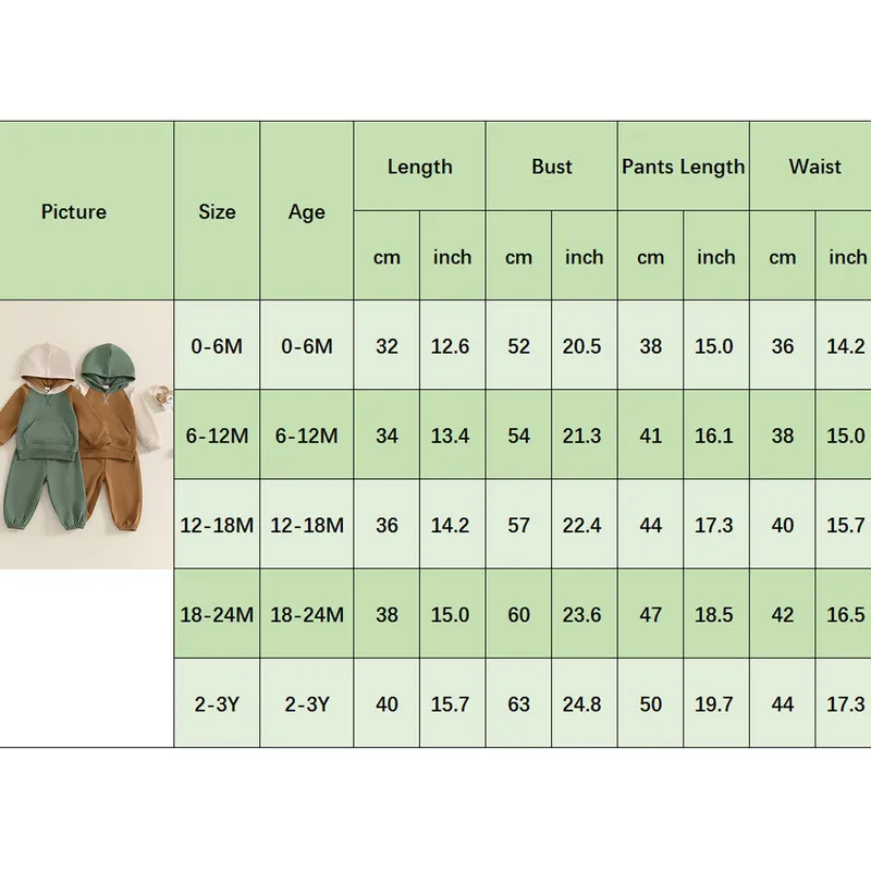 Baby Boy Contrast Color Pant Sets Spring Autumn Clothes Classic Long Sleeve Hoodie and Pants Set Toddler Baby Clothing