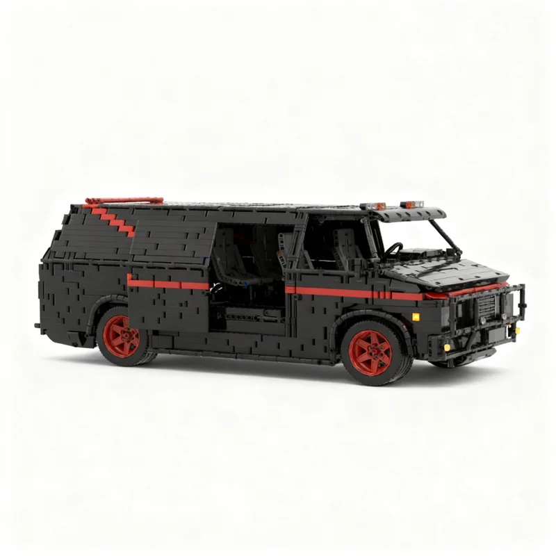 5168pcs MOC Technical GMC Vandura *A Team Van* Model Building Blocks Architecture Idea Art Collection Assemble Display Education