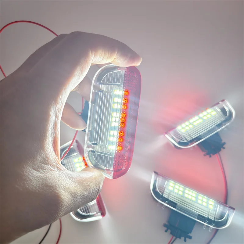 4 قطعة 12 فولت LED باب السيارة ضوء السيارات مصباح إشارة لشركة فولكس فاجن جولف 5 6 7 7.5 2006-2018 باسات 2005-2018 جيتا تيغوان أرتيون T-ROC CC EOS #2