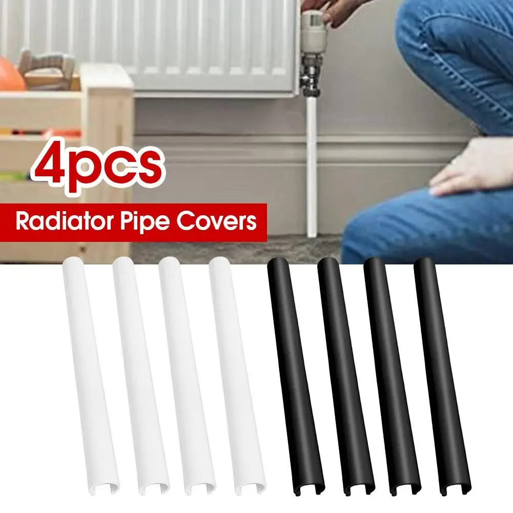 

4 шт. пластиковые декоративные накладки на трубу радиатора, чехлы для отопительных труб, для домашнего декора, 15*200/300/500 мм