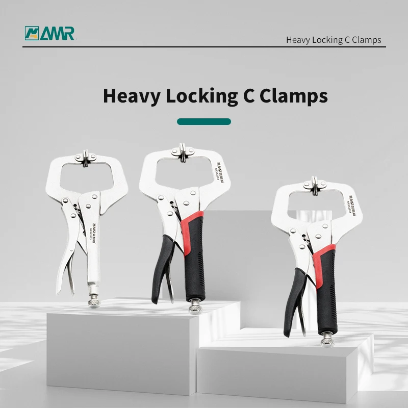 Multi-function Locking Clamp 11''  27cm Locking Vise Grip Welding Clamp C-clamp Sheet Steel Clamp Plier Woodworking Strong plier