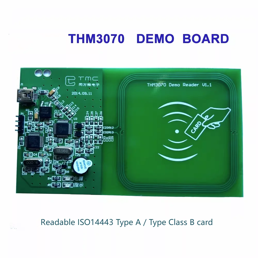 RFID Module Contactless RF Card Reading THM3070 STM32 Development Board