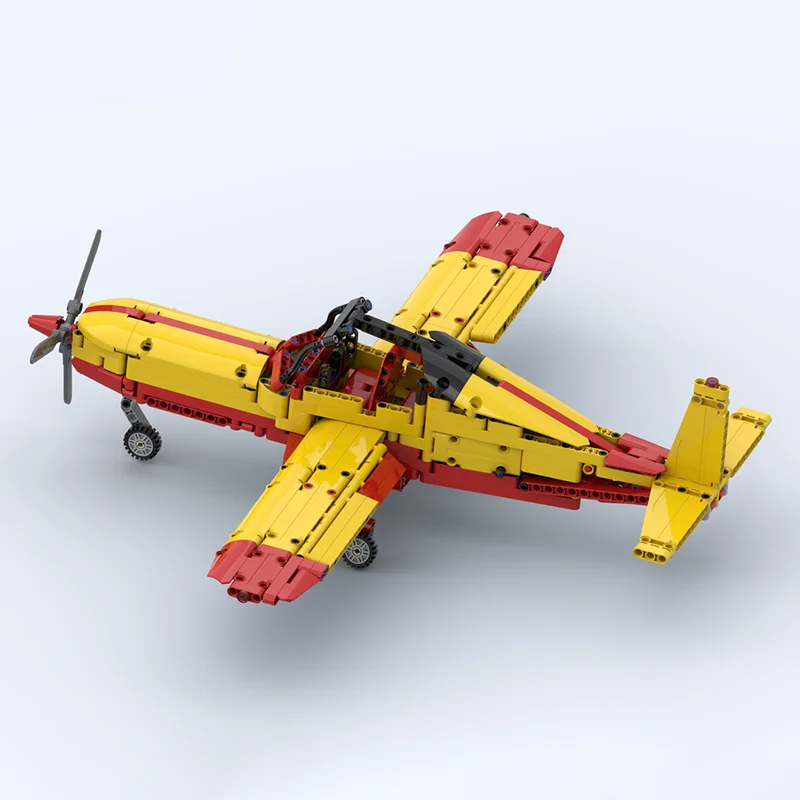 Moc Bausteine Piper PA-32 Technologie Modulare Ziegel Modell Geschenke Weihnachten Spielzeug DIY Sets Montage