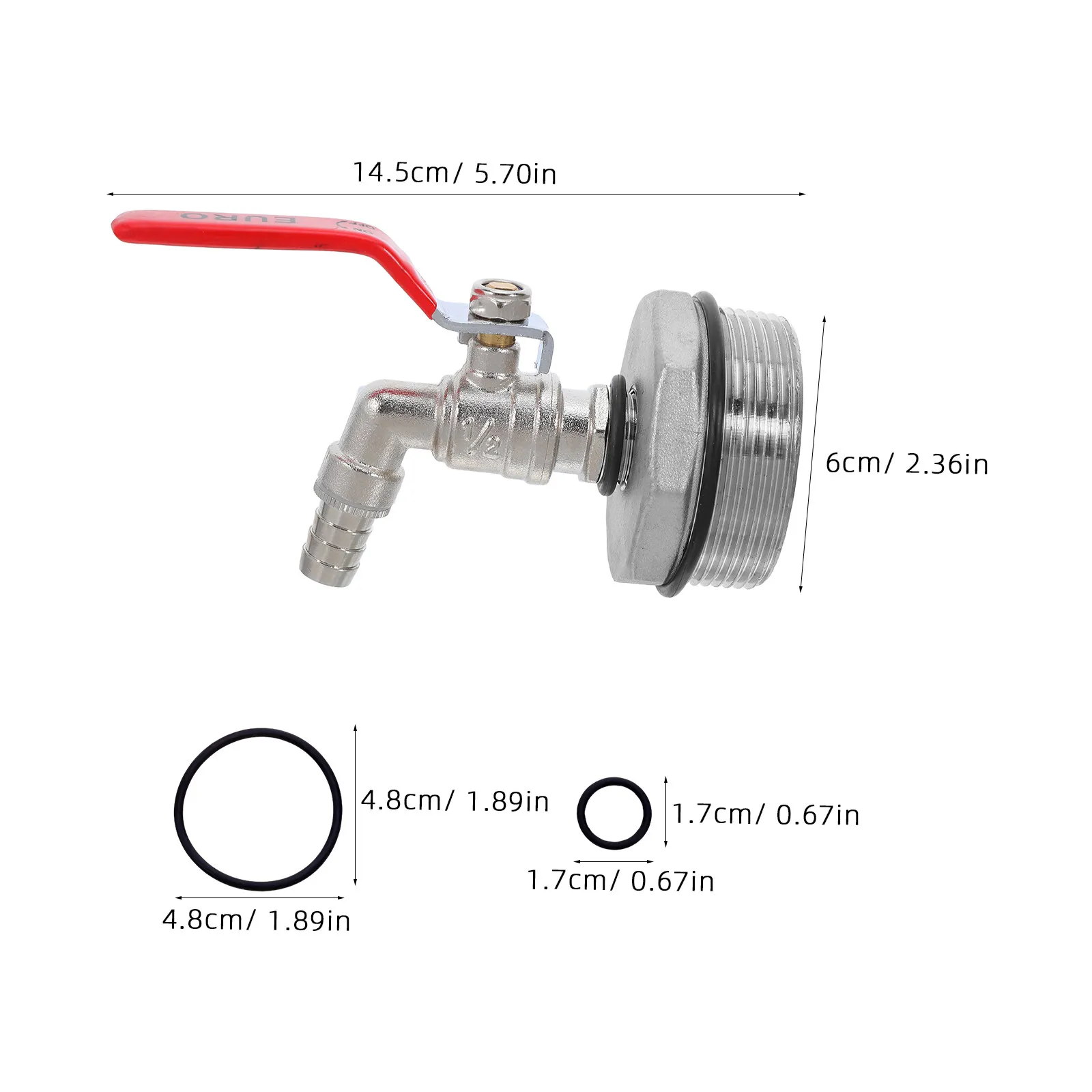 Exterior Water Spigot Drink Barrel Beverage Spout Tap Replacement Faucet Outdoor Handle