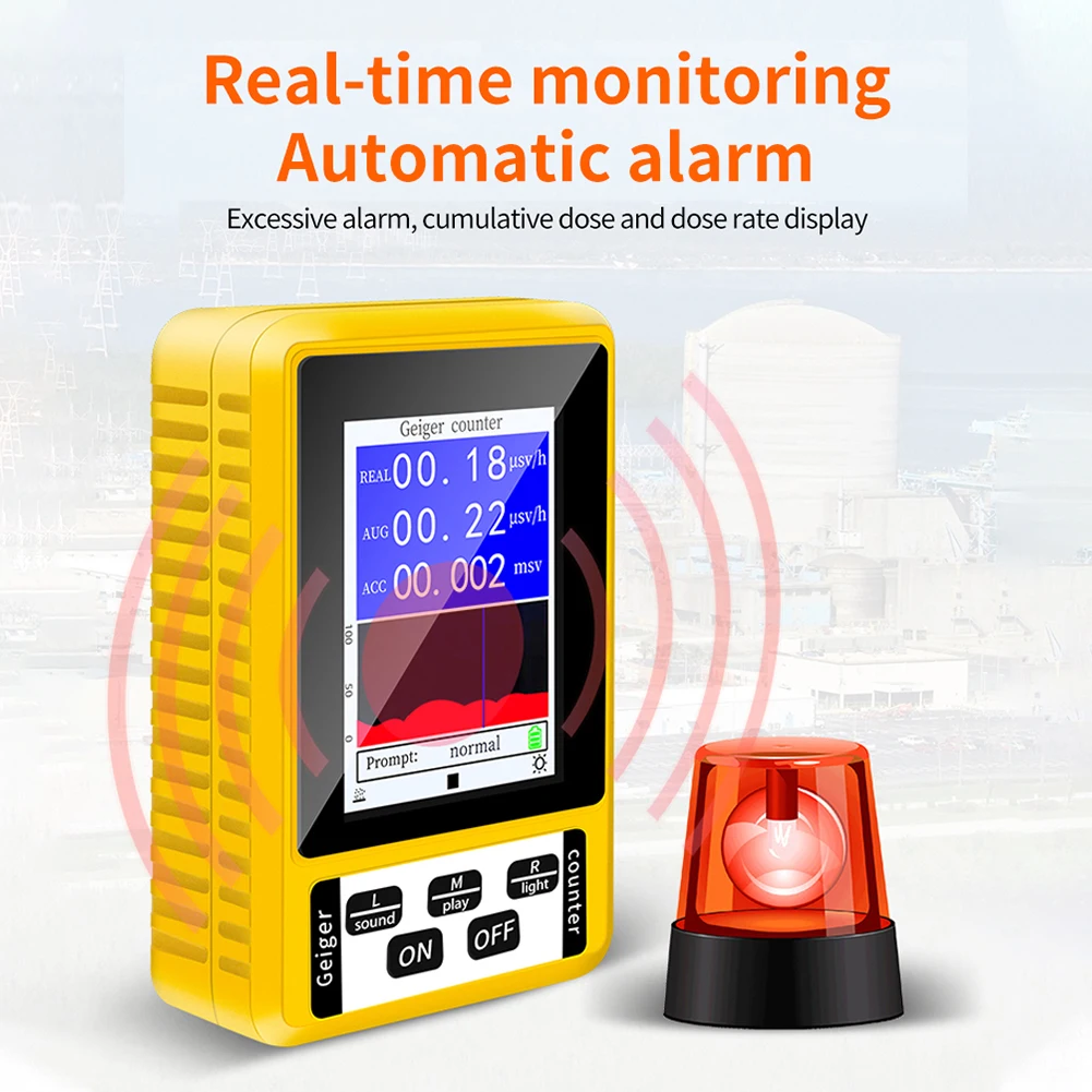 New BR-9C XR-3 Nucleaire Radiation Detector 2-In-1 Emf Tester Geigerteller Kleur Scherm Persoonlijke Dosimeter Marmer detectoren