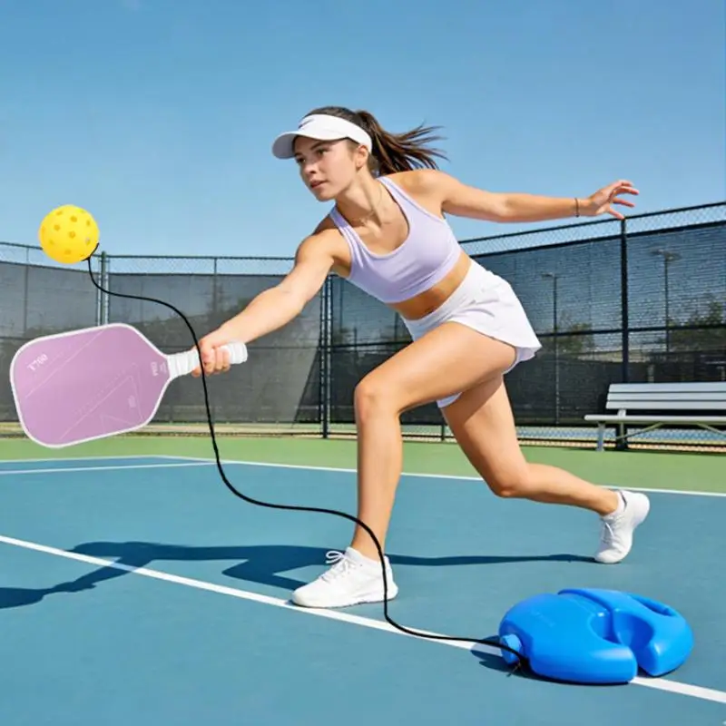 【*】Pickleball-Trainer, Pickleball-Ball mit Schnur, Pickleball-Rebound-Ball, Trainingshilfe, Selbststudium für Einzelspieler, Erwachsenensport – Detail 3