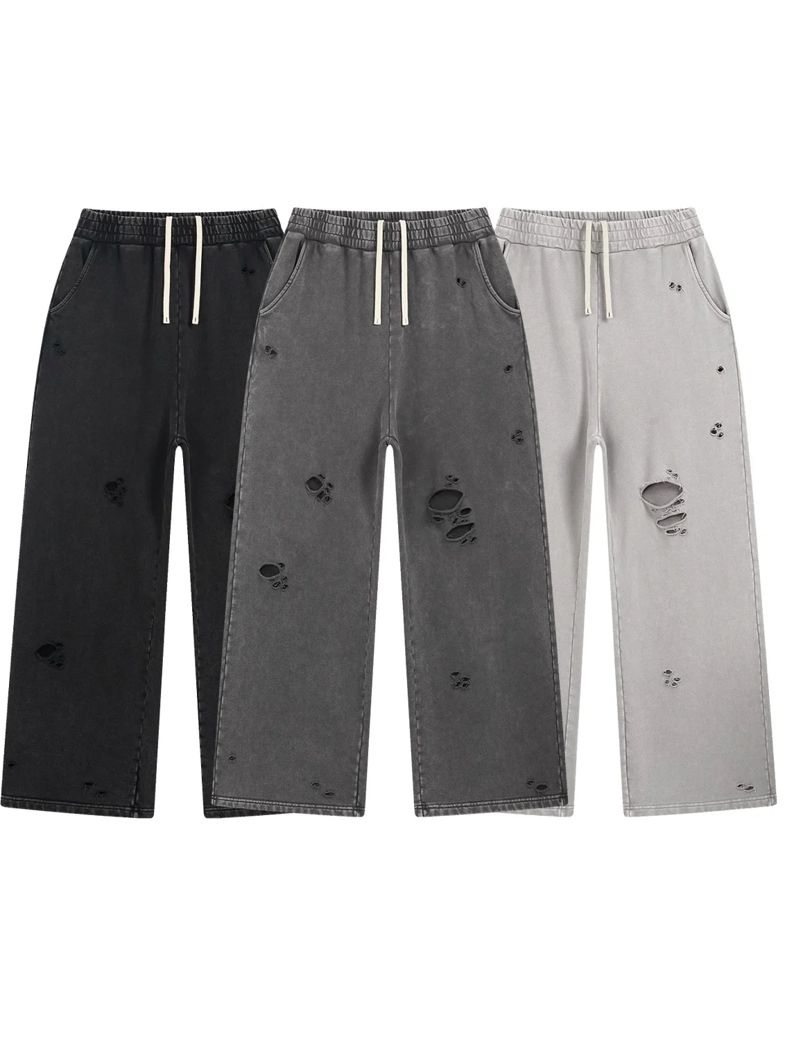 

Тяжелые спортивные штаны в стиле хип-хоп, уличные повседневные мужские джинсы, свободные длинные брюки с прямыми штанинами и эластичной резинкой на талии