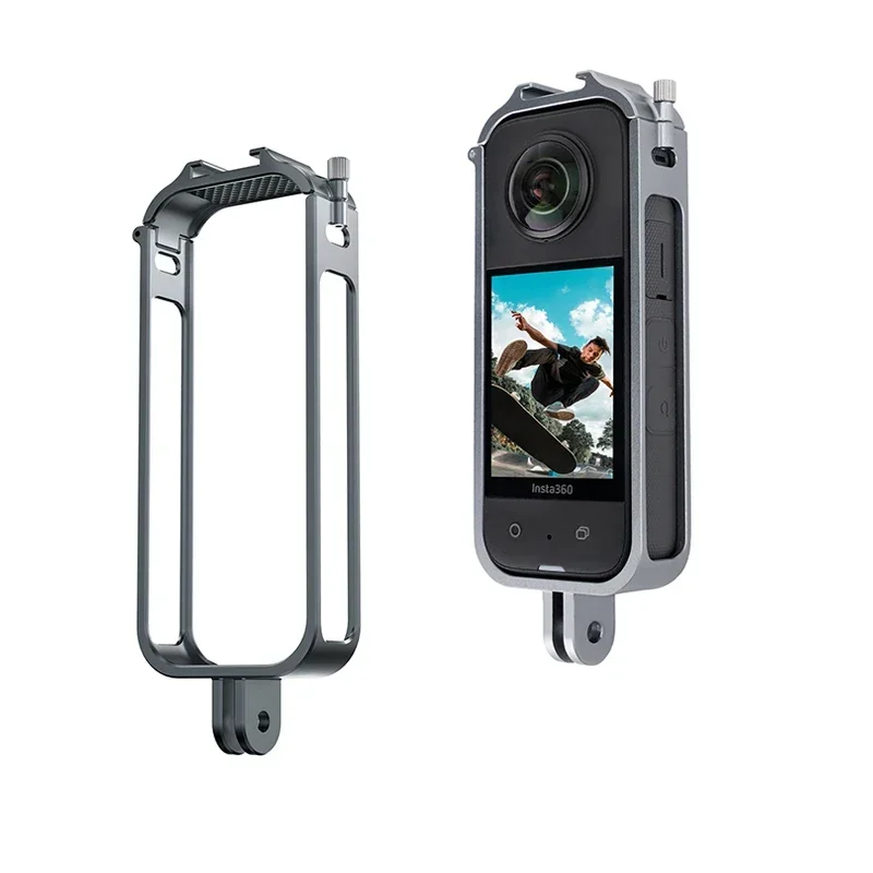 Quadro de proteção de liga de alumínio botas frias expandir borda capa protetora para insta360 um x3 acessórios de câmera panorâmica