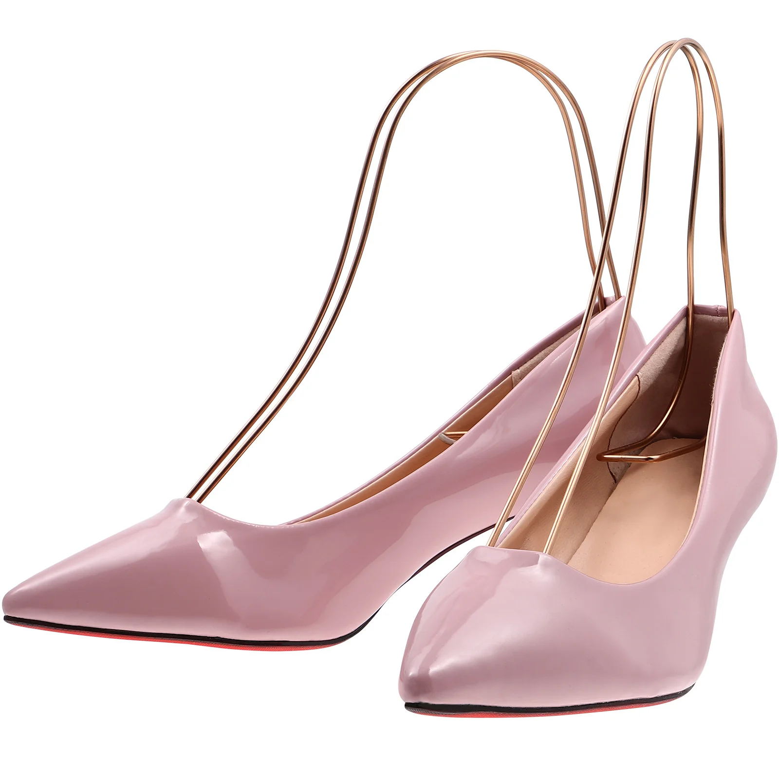 

MOBUTOFU 2pcs Metal Shoe Trees Shoe Display Stand Store Shape Holder Boot Shaper Insert Rack for Organizing Shoes