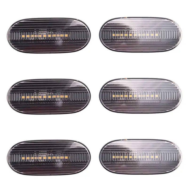 3 Pairs Yellow LED Side Marker Lights Transparent Lens for  Sprinter W906 & VW Crafter 2006-2018