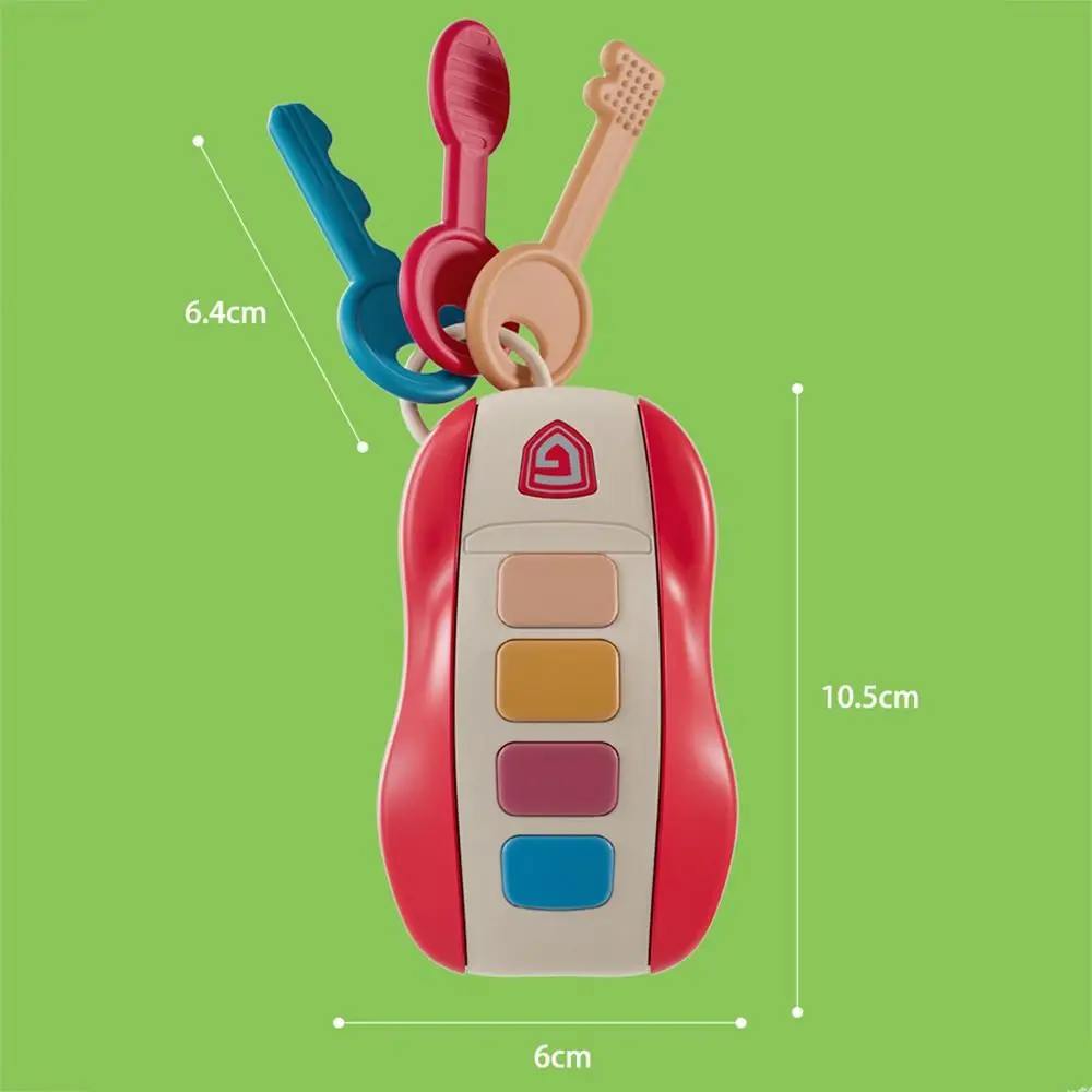 Llave Musical de coche de alta calidad, ABS con goma suave, juguetes educativos, juguetes musicales vocales para bebés para niños