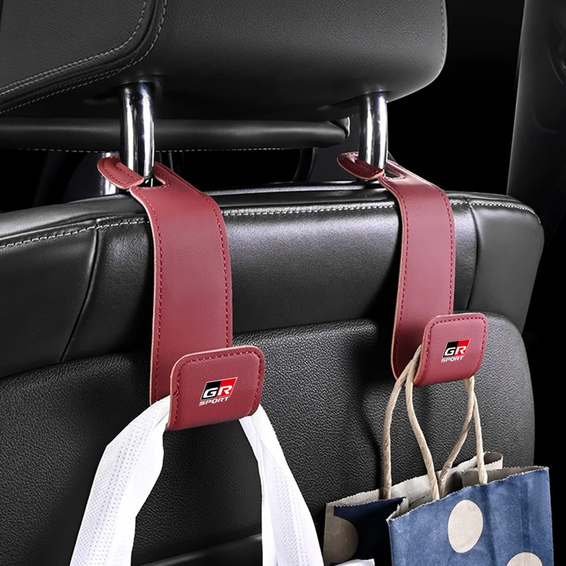 Car Seat Hang Hook Headrest Bracket Interior Accessories For Toyota GR GAZOO RACING Prado Yaris Hilux Corolla Prius Avensis
