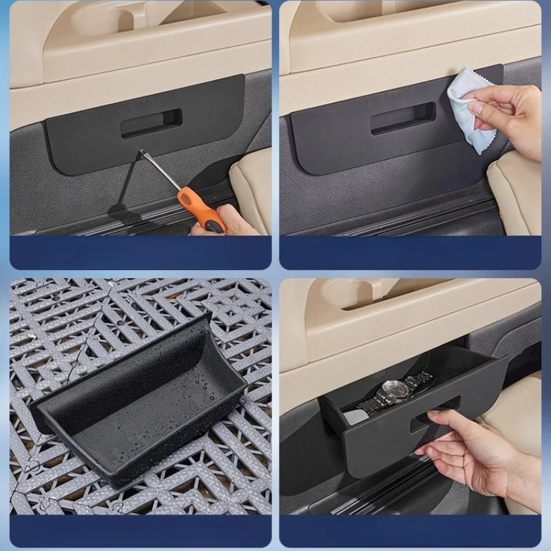 Three Rows Additional Storage Drawer Box Storage Slot Modification Accessories For Toyota Alphard Vellfire Lexus LM 40 Series
