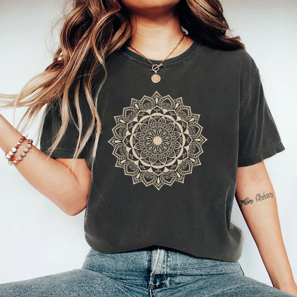 

Subtle Anti Fascist FDT Mandala Political Tee Pro Choice T Shirt Casual Short Sleeve Women T-shirts Streetwear Top Feminist Gift