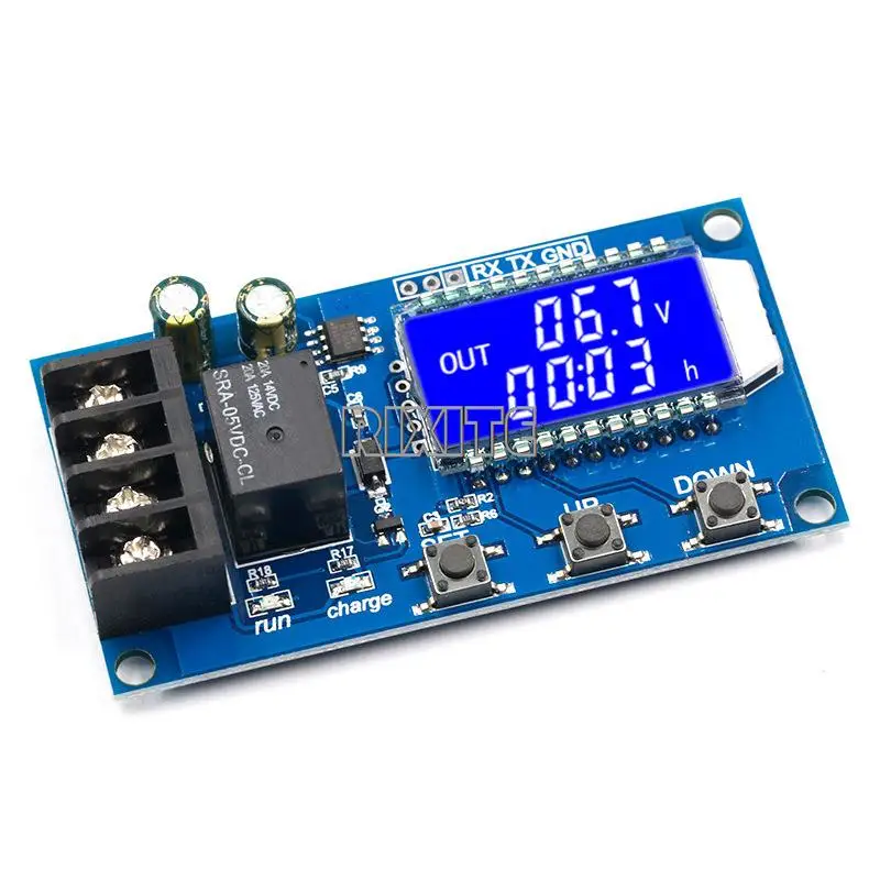 6-60v 10A Lithium Battery Charge Control Module Controller Protection Board with Overcharge Protection Switch XY-L10A