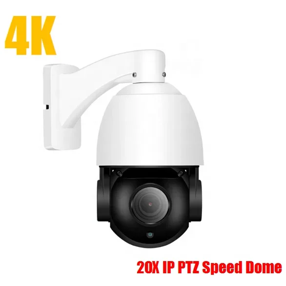 8MP IP PTZ Mini 4,5" câmera IP Speed Dome 20X ZOOM PTZ com POE com MIC
