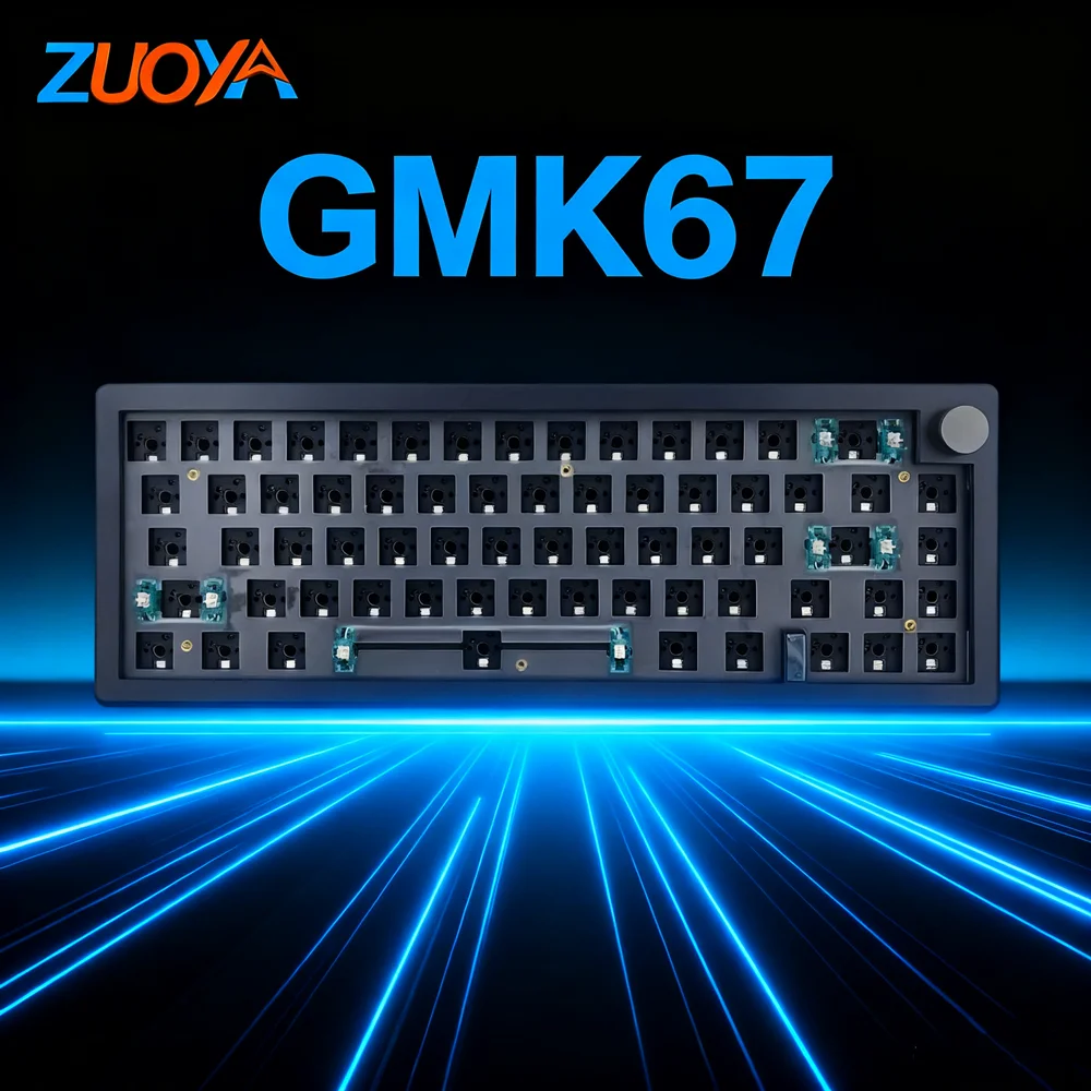 

ZUOYA GMK67 Hot Swappable Mechanical Keyboard Gasket Kit RGB Backlit Bluetooth 2.4G Wireless 3 Mode Customized Keyboard