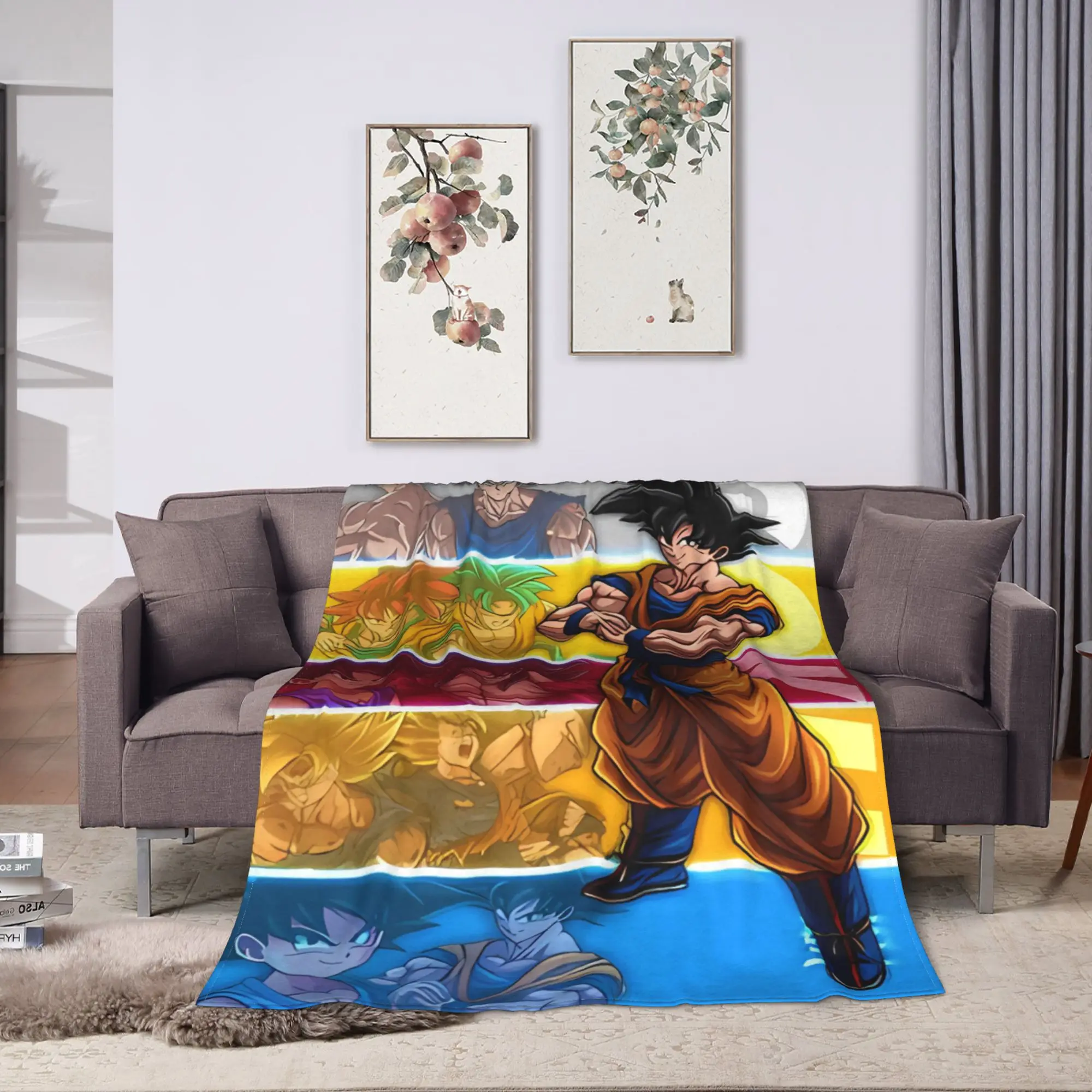 D-Dragons Ball Anime Blanket Quality Super Soft  Bedding Throws Winter Decorative Couch Bed Pattern Bedspread