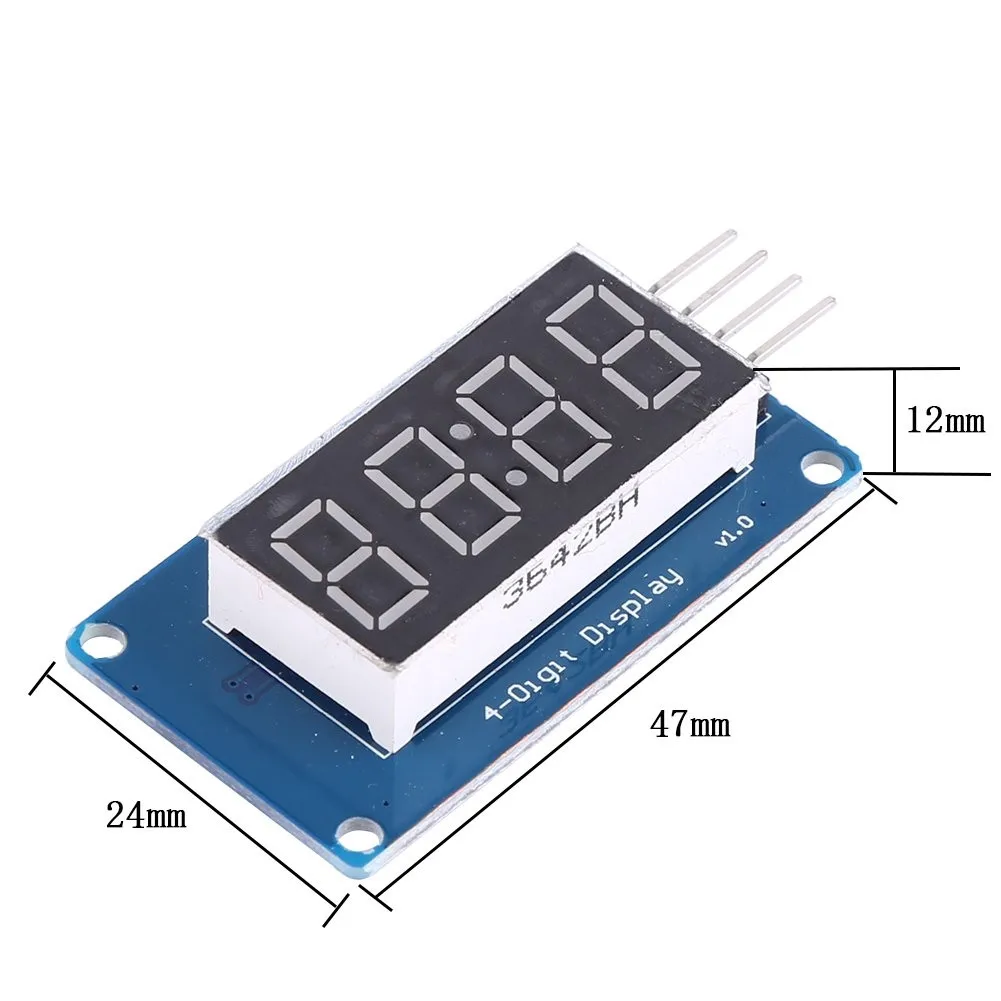 TM1637 LED Display Module For Arduino 7 Segment 4 Bits 0.36Inch Clock RED Anode Digital Tube Four Serial Driver Board Pack