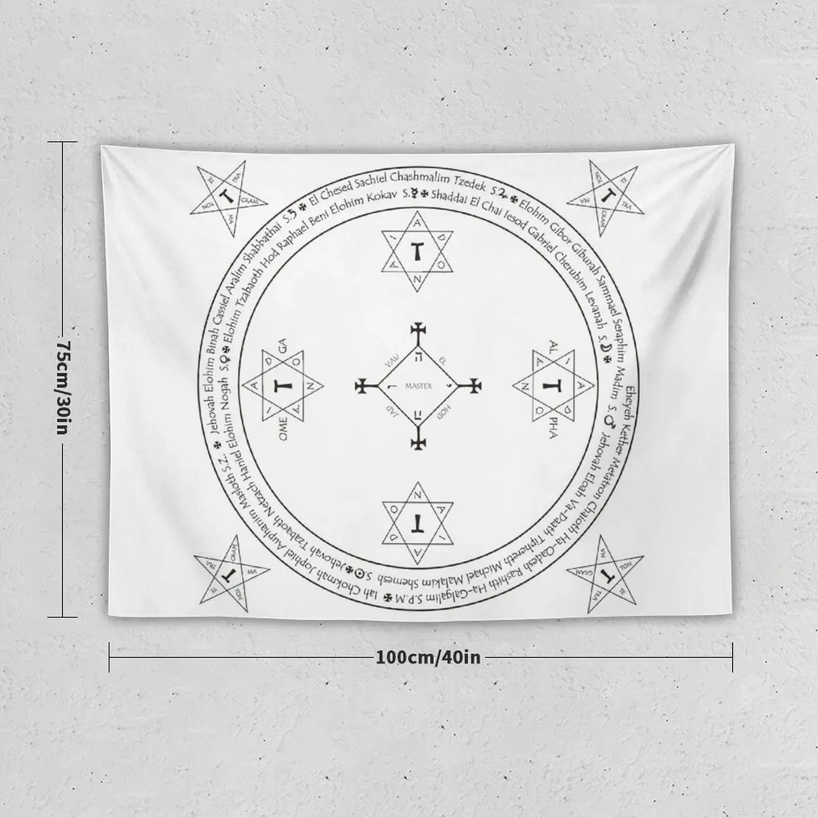 Classic Magic Goetia Circle Tapestry Room Decor Korean Style Decorative Wall Murals Tapestry