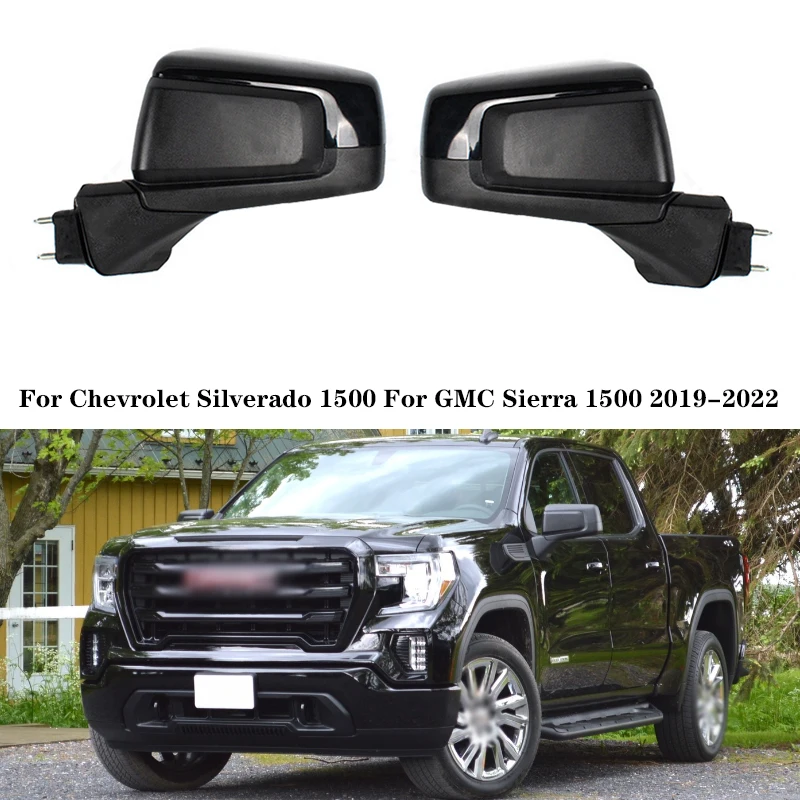 Car Towing Mirrors For Chevrolet Silverado 1500 For GMC Sierra 1500 2019-2022 Power Heated Signal Light Side Mirror accessories