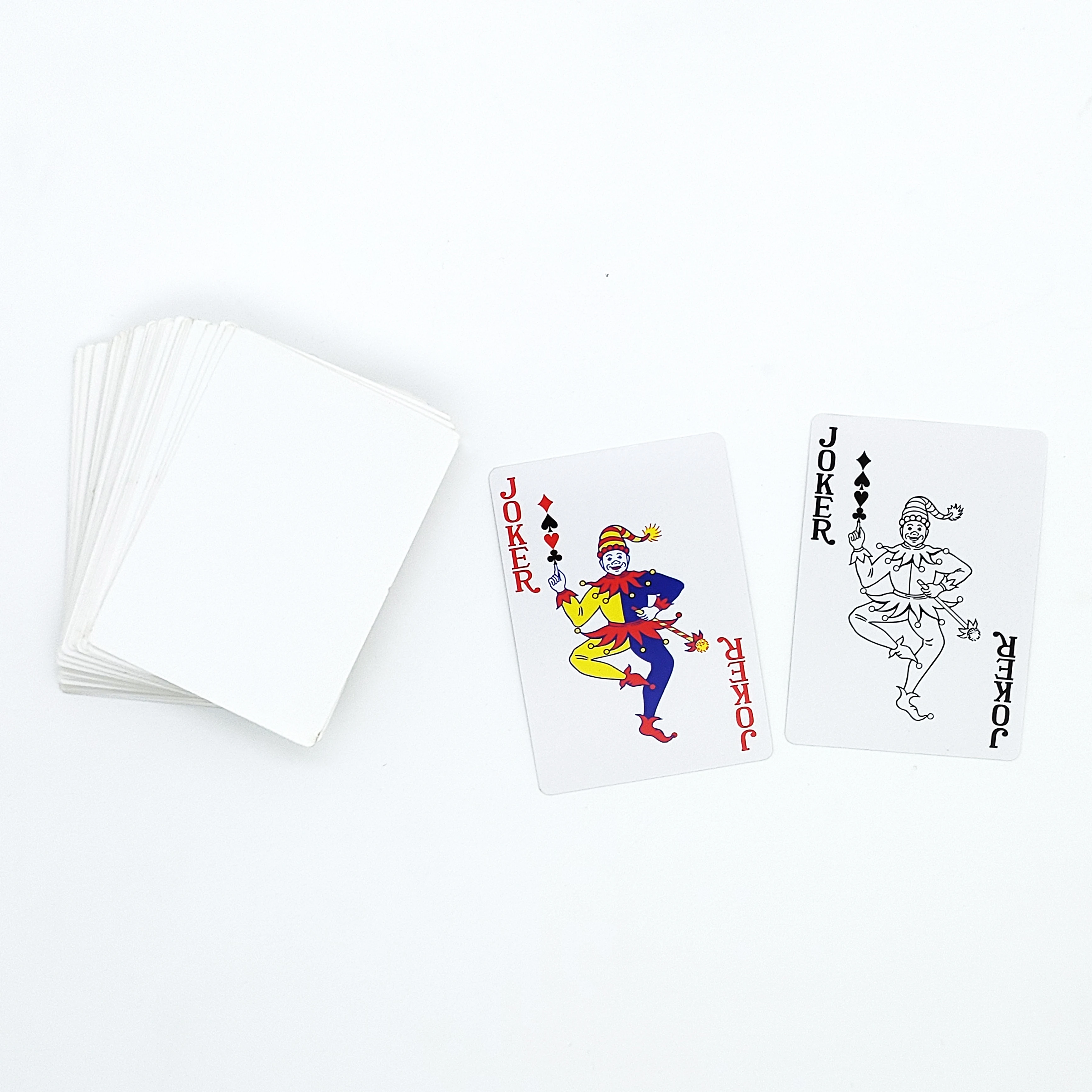 Cartas de juego de póker en blanco, Impresión de doble cara, sublimación de mascotas, envío gratis, 5 unidades por lote