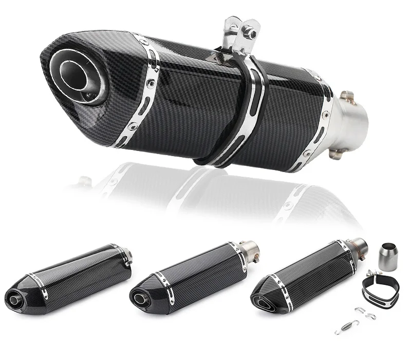 51 MM Universal Motorrad Auspuff Schalldämpfer Racing Escape ak auspuff Moto Für yamaha r15 tmax 500