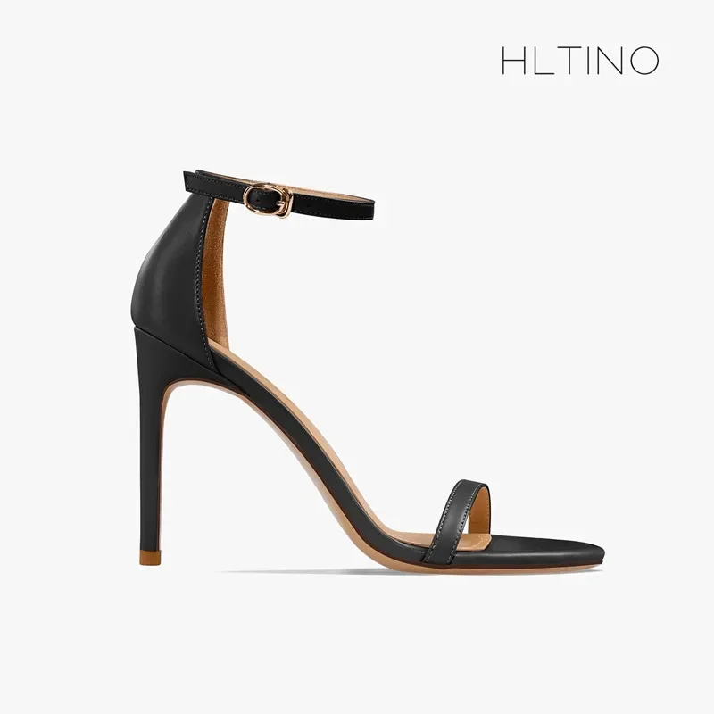 

HLTINO 2025 Women Summer Shoes Open Toe High Heel Sandals Elegant Celebrity Luxury Designer Sandal with Ankle Strap