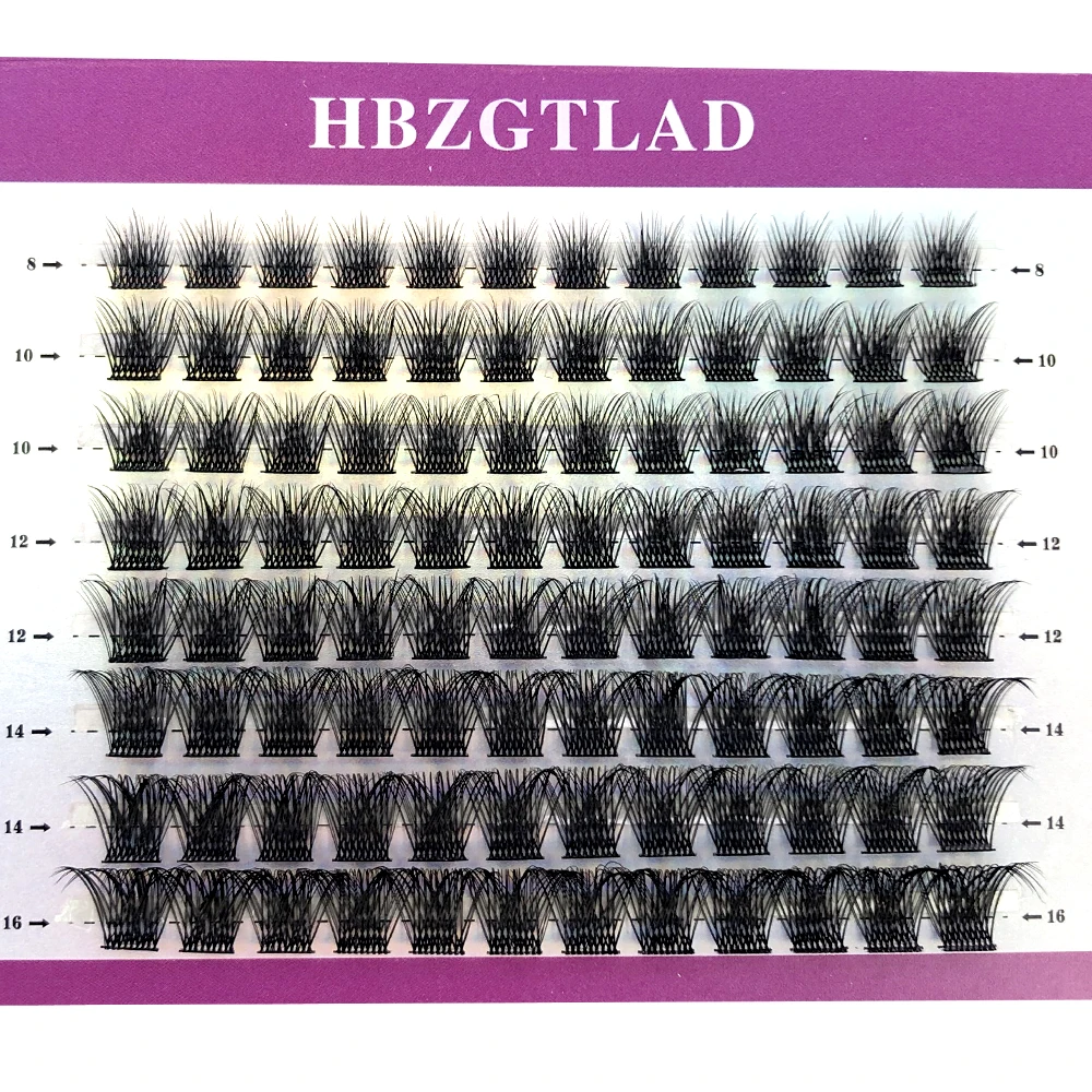 Mischen Sie 3D Fluffy Single Cluster Falsche Wimpern, vorgefertigte Volumenfächer, einzelne Wimpern, segmentierte natürliche gefälschte Wimpern für die Augenverlängerung – Detail 33