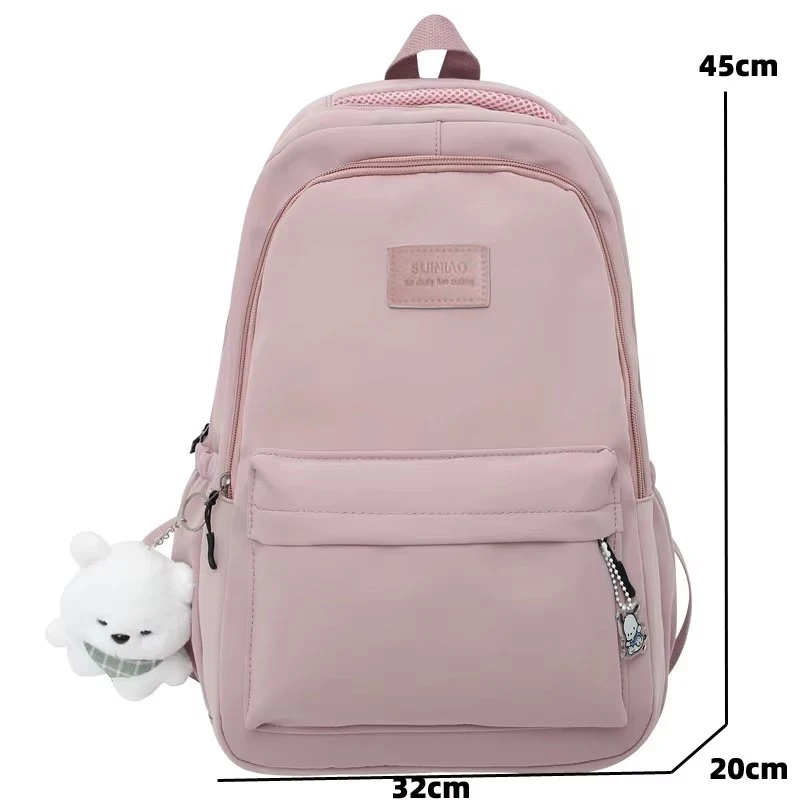 New Female Fashion Men High Capacity Waterproof College Backpack Trendy Women Laptop School Bags Cute Girl Travel Book Bag Cool