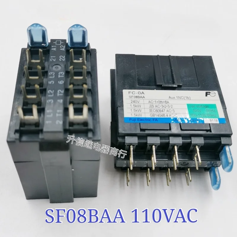 

（Brand New Original）1pcs/lot 100% original genuine relay:SF08BAA 110VDC AUX.1NC 1B FC-0A 100V 100-110V