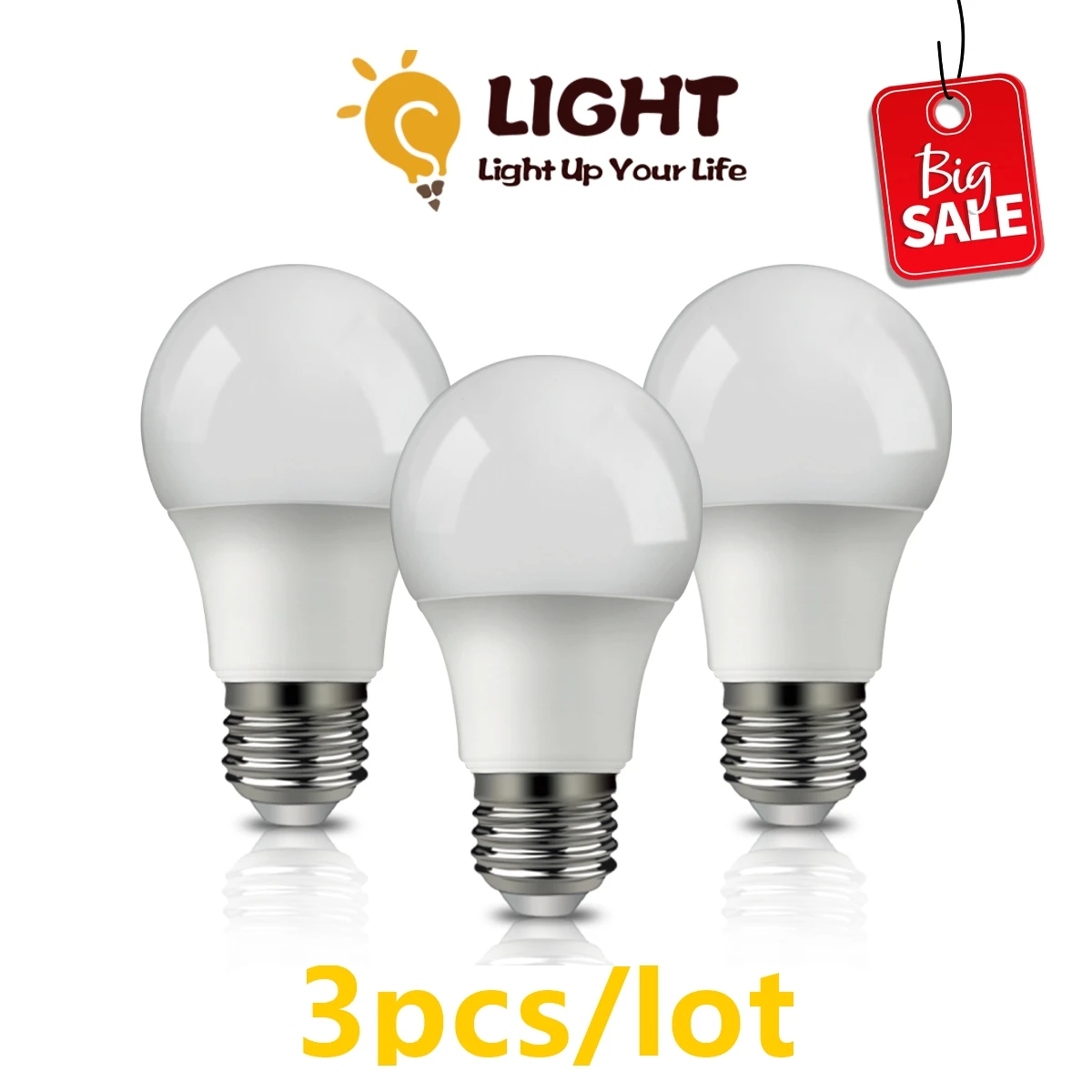 

A60 3PCS 9W LED Bombilla Bulb E27 B22 AC220V-240V Warm White Daylight Cold White for Indoor Home Office Living Room Lighting